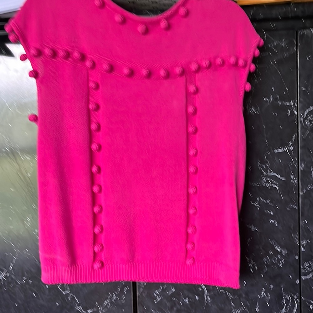 Sleeveless milly top bright pink